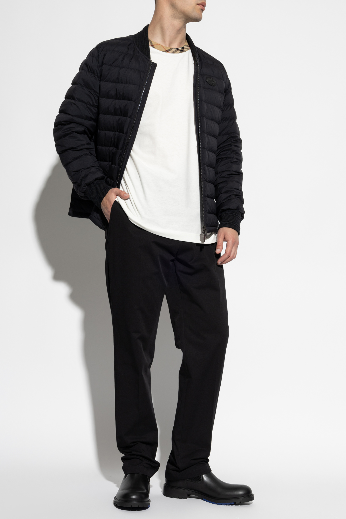 Tシャツ・カットソー Burberry FW25 'Ryan' T-shirt (8110100 CHALK) White T-shirt